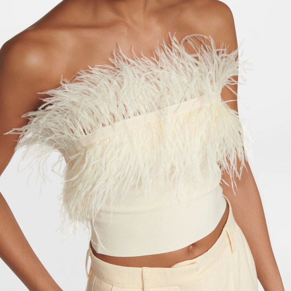 Staud Feathered Top